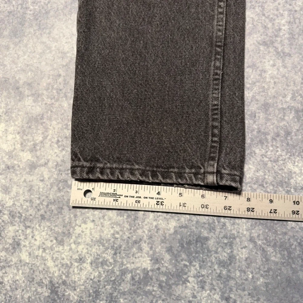 Vintage‎ Wrangler Black Jeans Mens 34x32 Made in USA 100% Cotton Faded